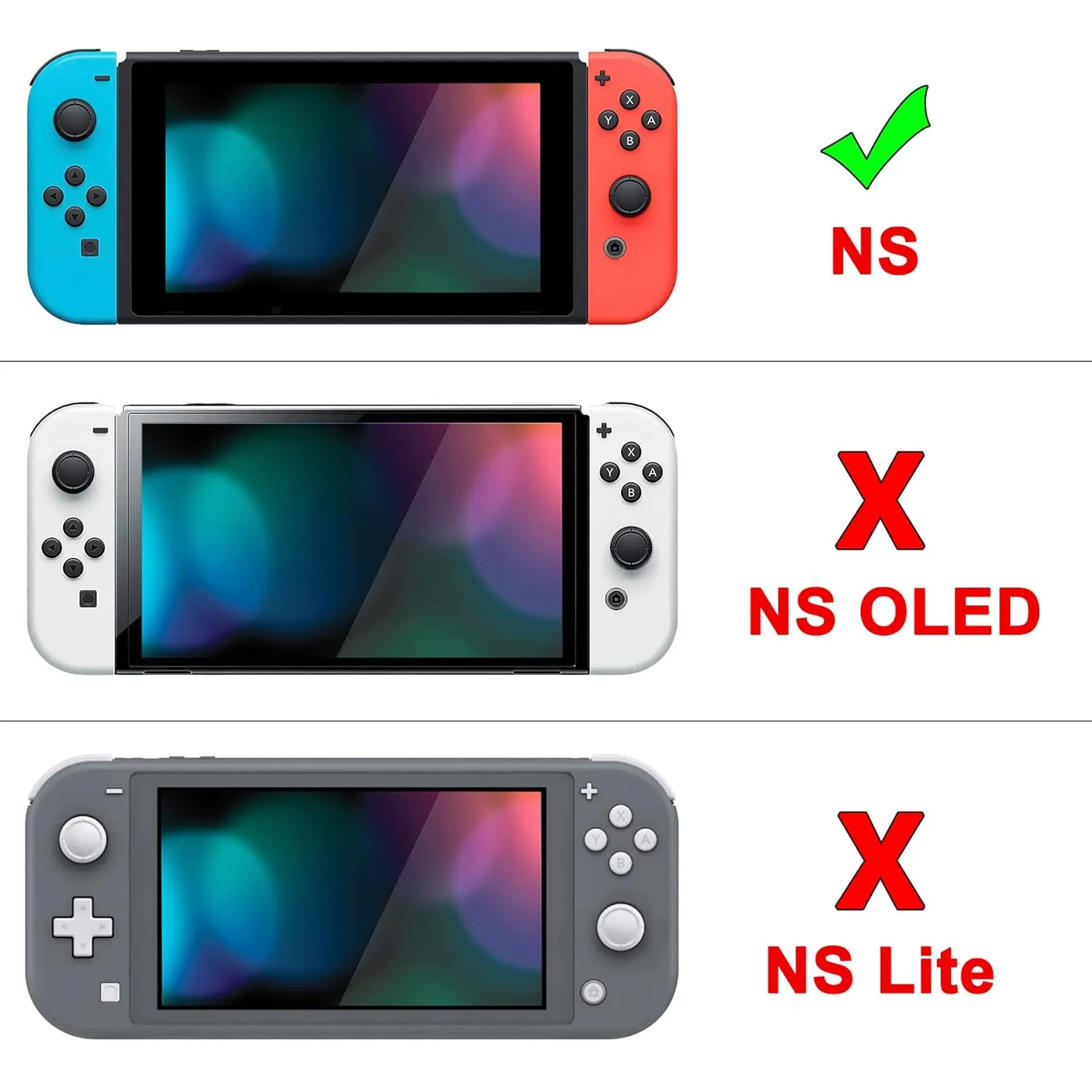 eXtremeRate PlayVital Cover for Nintendo Switch, Protective Case Protector for Switch - Shock-Absorbent Anti-Scratch Dockable Easy to Install Durable Hard Shell Game Accessories, Gradient Pink Violet