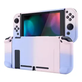 eXtremeRate PlayVital Cover for Nintendo Switch, Protective Case Protector for Switch - Shock-Absorbent Anti-Scratch Dockable Easy to Install Durable Hard Shell Game Accessories, Gradient Pink Violet