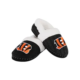 FOCO Cincinnati Bengals NFL NFL Womens Team Color Moccasin Slipper - M
