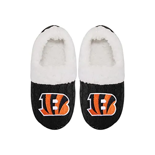 FOCO Cincinnati Bengals NFL NFL Womens Team Color Moccasin Slipper - M