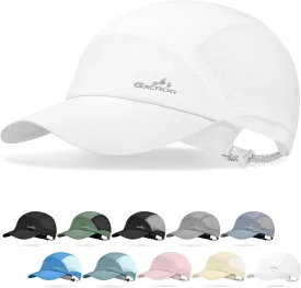 GXCROR Performance Baseball Cap for Men & Women - UPF 50  Running Hat, Lightweight Quick-Dry Sports Hat for Golf, Hiking, Gym