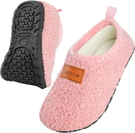 Kids House Slippers Toddler Home Shoes Cozy Lightweight Non-Slip Slippers Socks for Infant Little Boys Girls