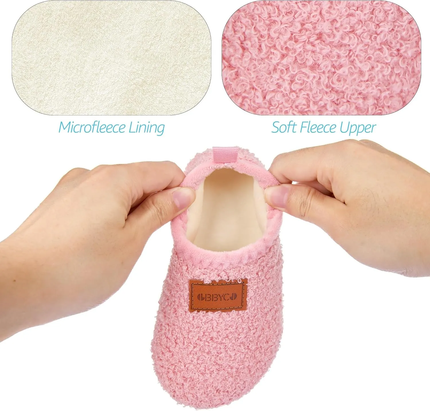 Kids House Slippers Toddler Home Shoes Cozy Lightweight Non-Slip Slippers Socks for Infant Little Boys Girls
