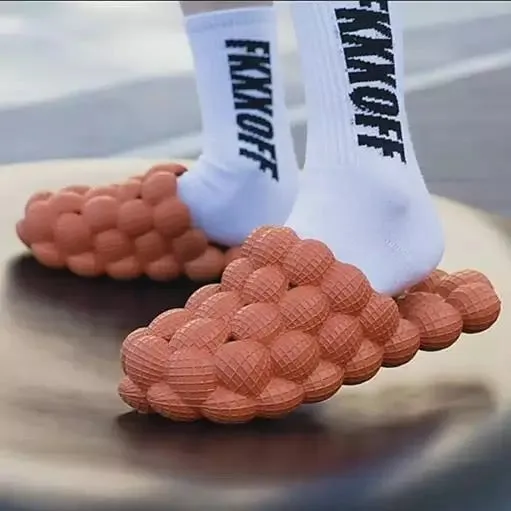Ladies 3D Bubble Cartoon Slides Slippers
