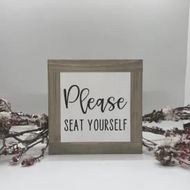 Please Seat Yourself