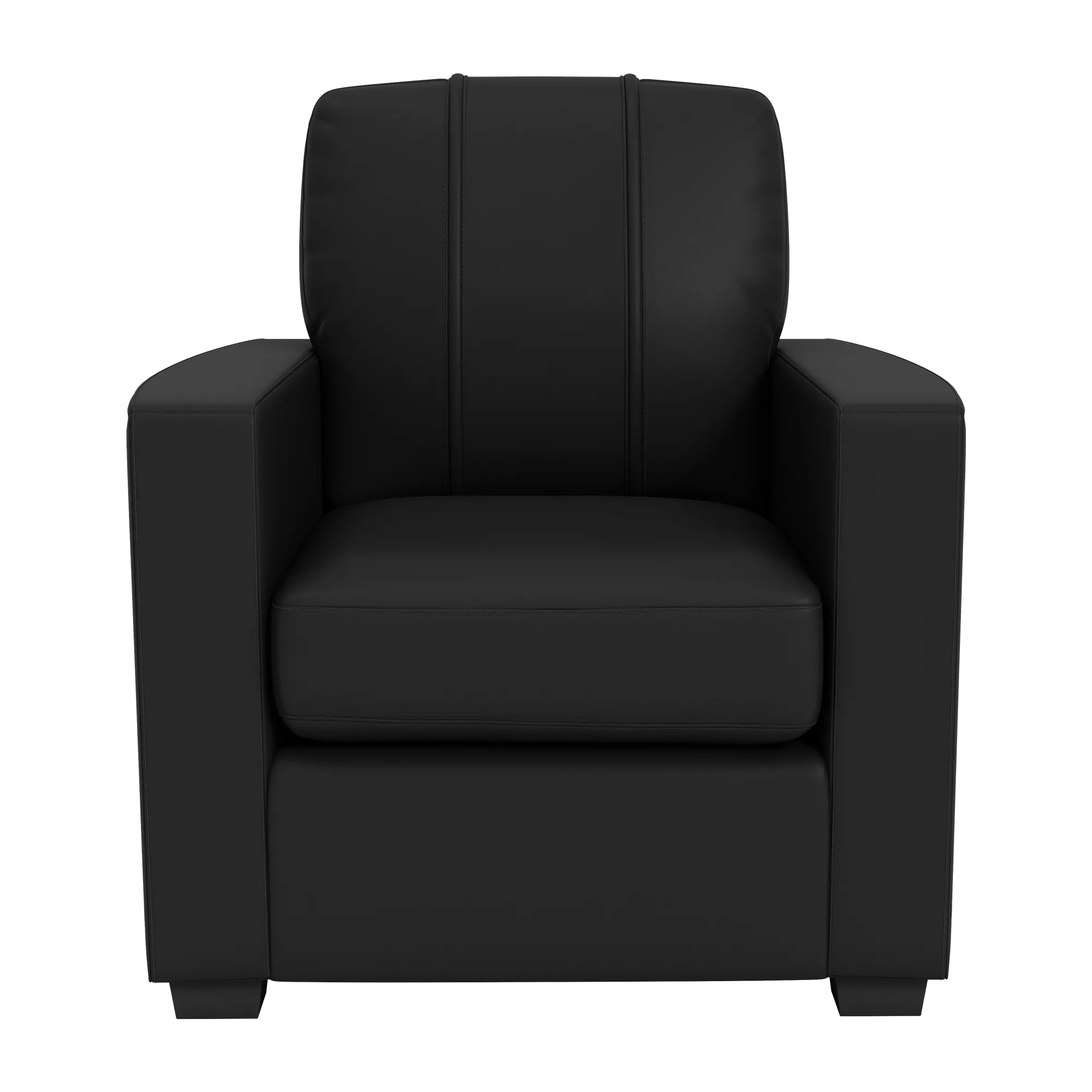 Silver Club Chair with Ballet Slippers Logo Panel