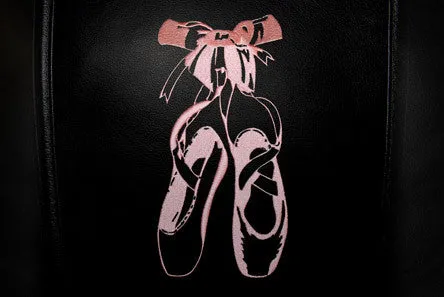 Silver Club Chair with Ballet Slippers Logo Panel